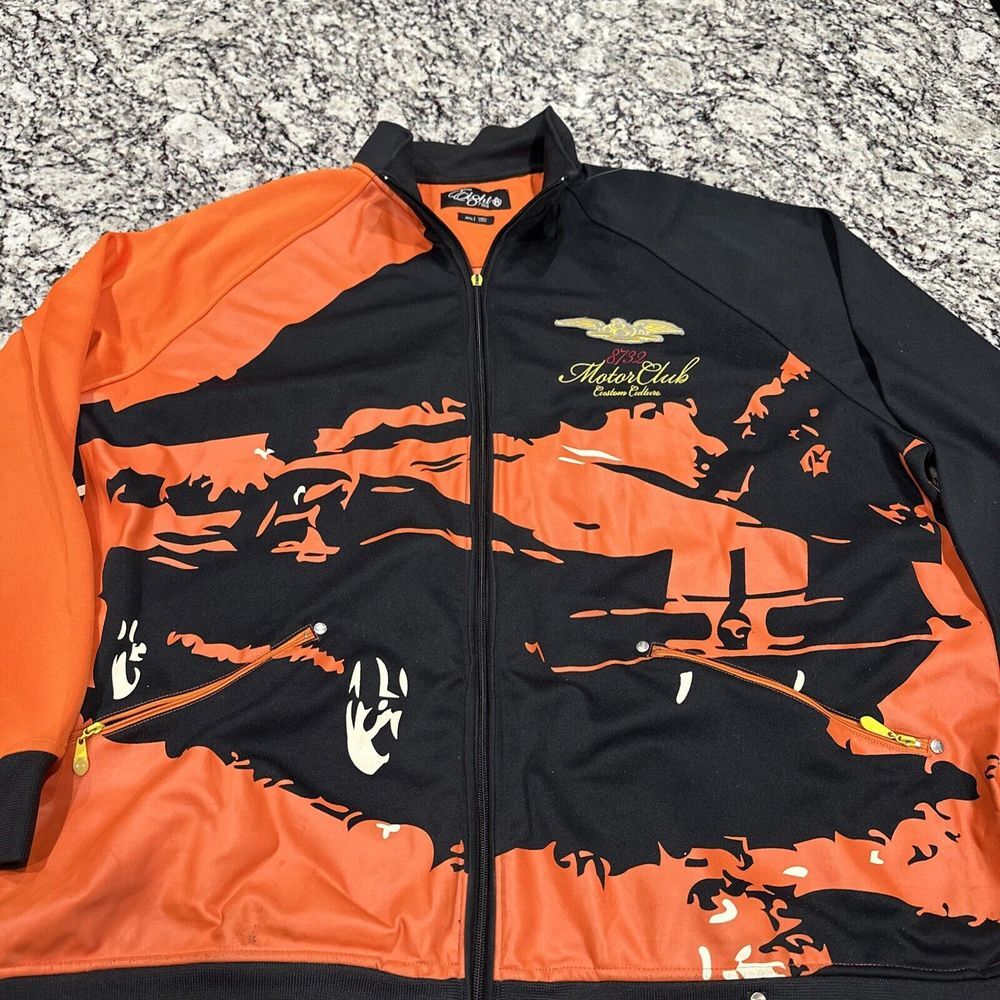 Eight‎ 732 Mens Black  Jacket Size 4XL 8732 Motor Club Custom Culture